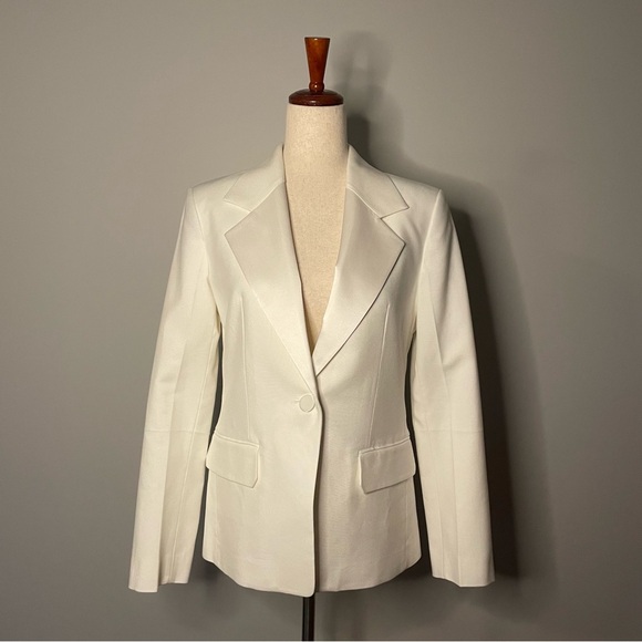 Helmut Lang white blazer with one button - size 6 - Picture 1 of 4